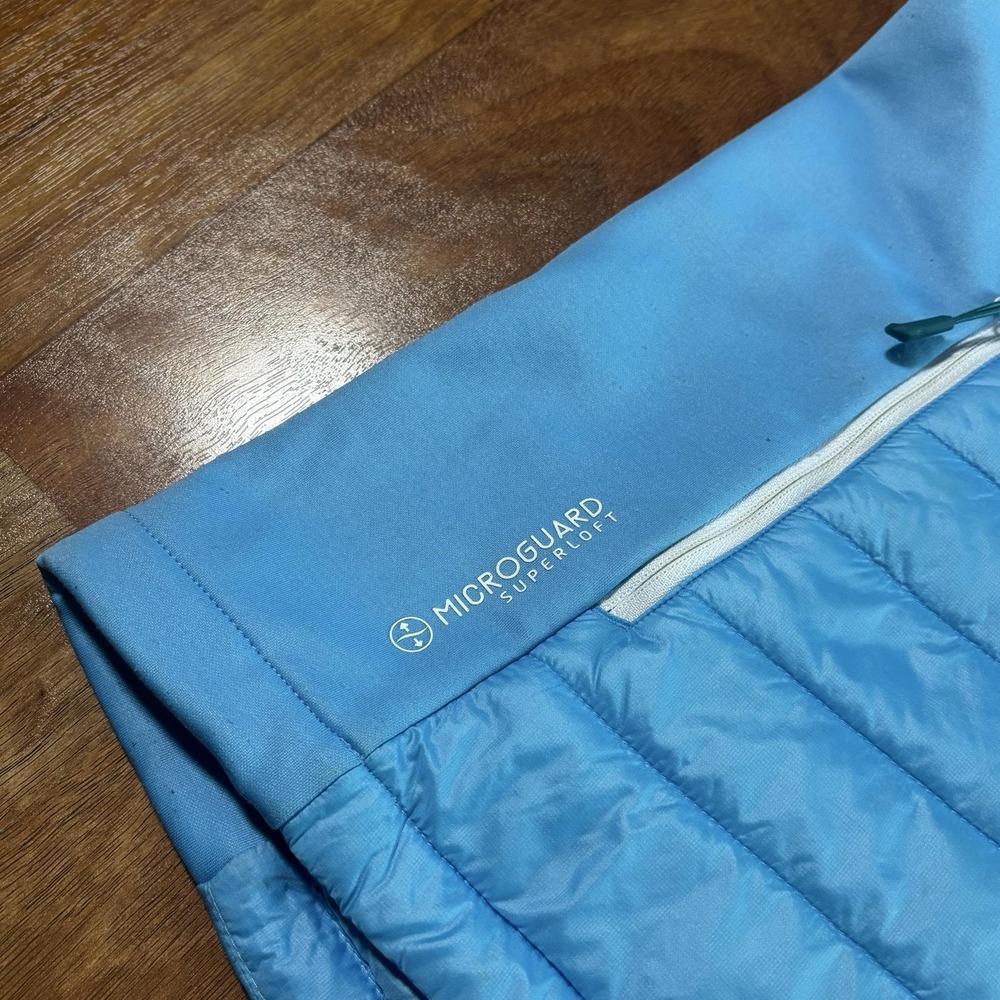 Jack Wolfskin Vest Womens Medium Blue Microguard Superloft Stormlock Insulated View 2